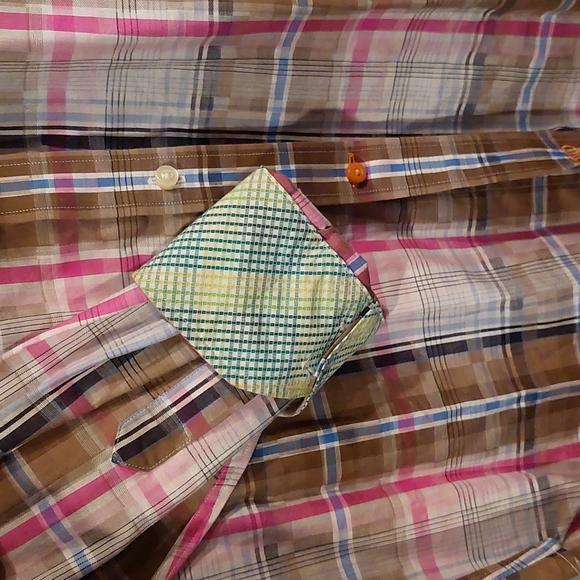 THOMAS DEAN Plaid Button Down Shirt - Picture 10 of 10